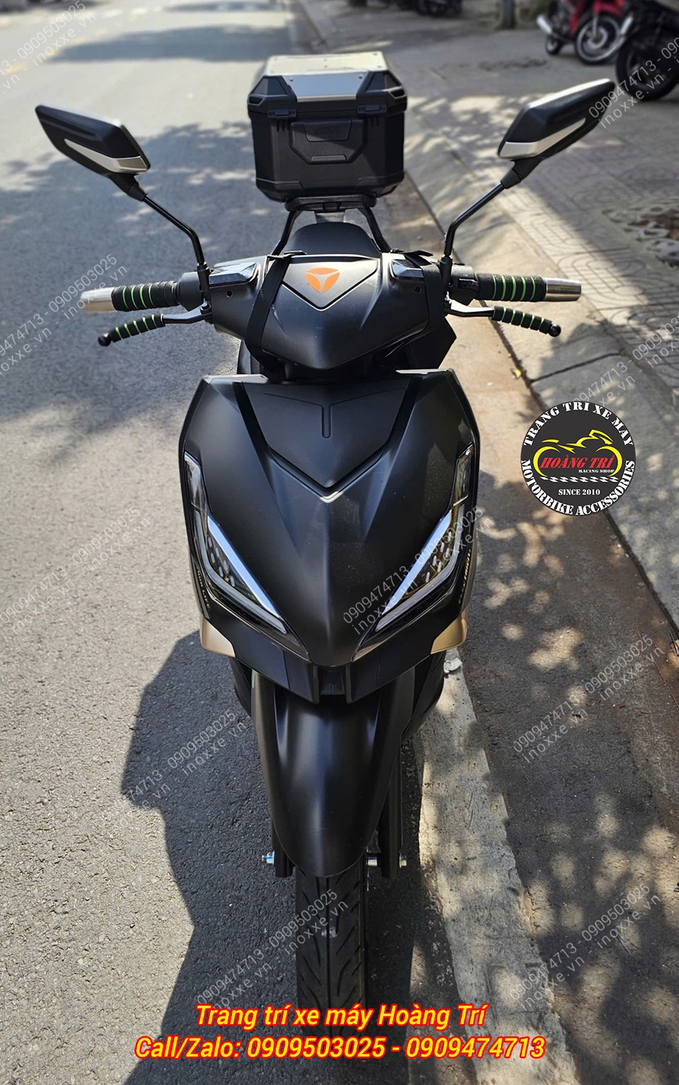 Trọn bộ baga sau và thùng Givi chính hãng lắp cho xe Yadea Velax U