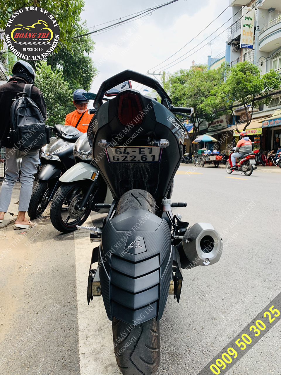 Biển số đút gầm Exciter 155 VVA Moto Speed