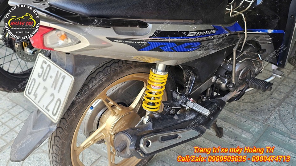Phuộc Racing Boy series C lắp cho xe Jupiter, Sirius