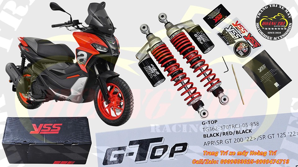 Phuộc sau YSS G-Top Aprilia SR GT 200