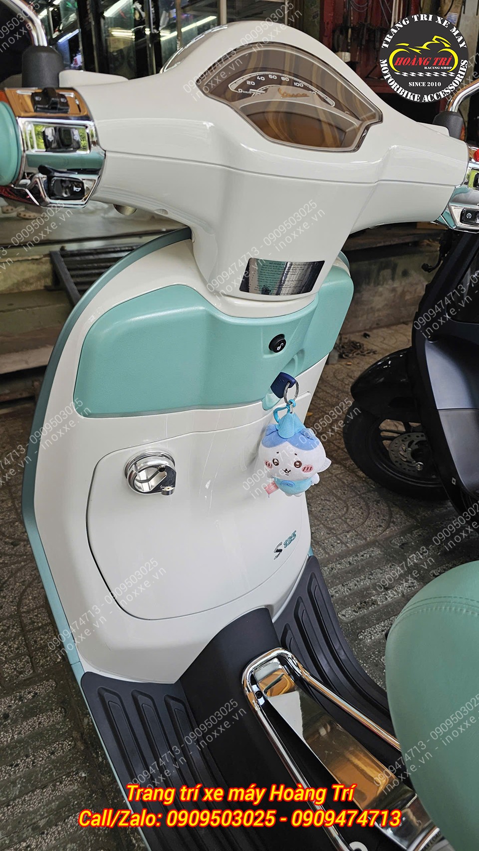 Móc treo đồ Vespa - nhôm CNC