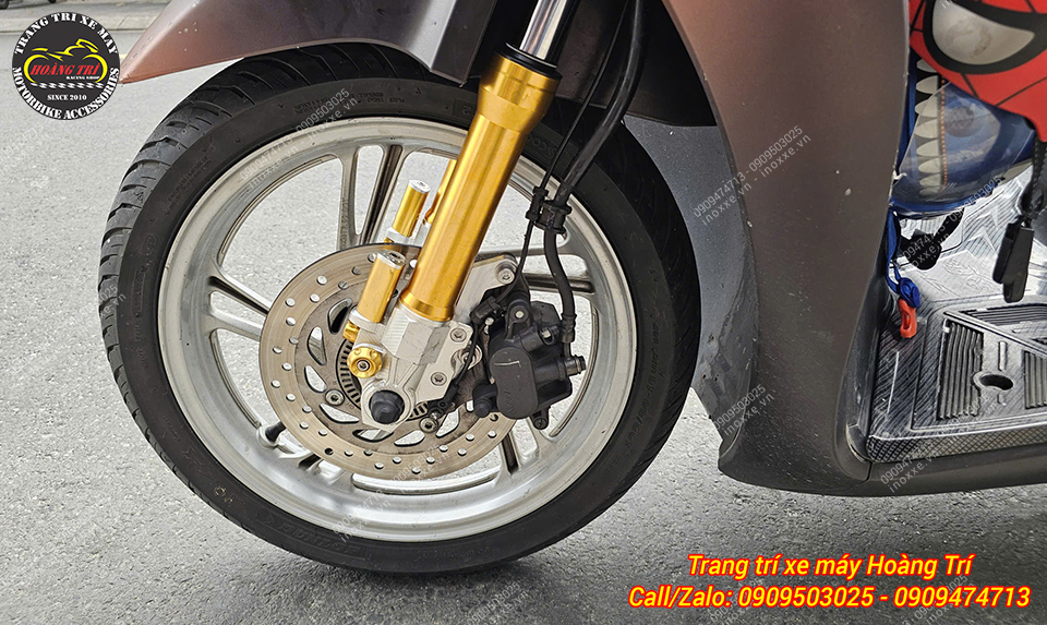 Phuộc trước PNP Sh 125-150-160 chân phuộc nhôm CNC