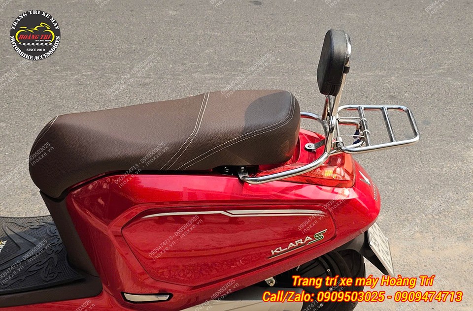 Baga sau có nệm lắp chuẩn cho xe máy điện Klara S kiểu Vespa