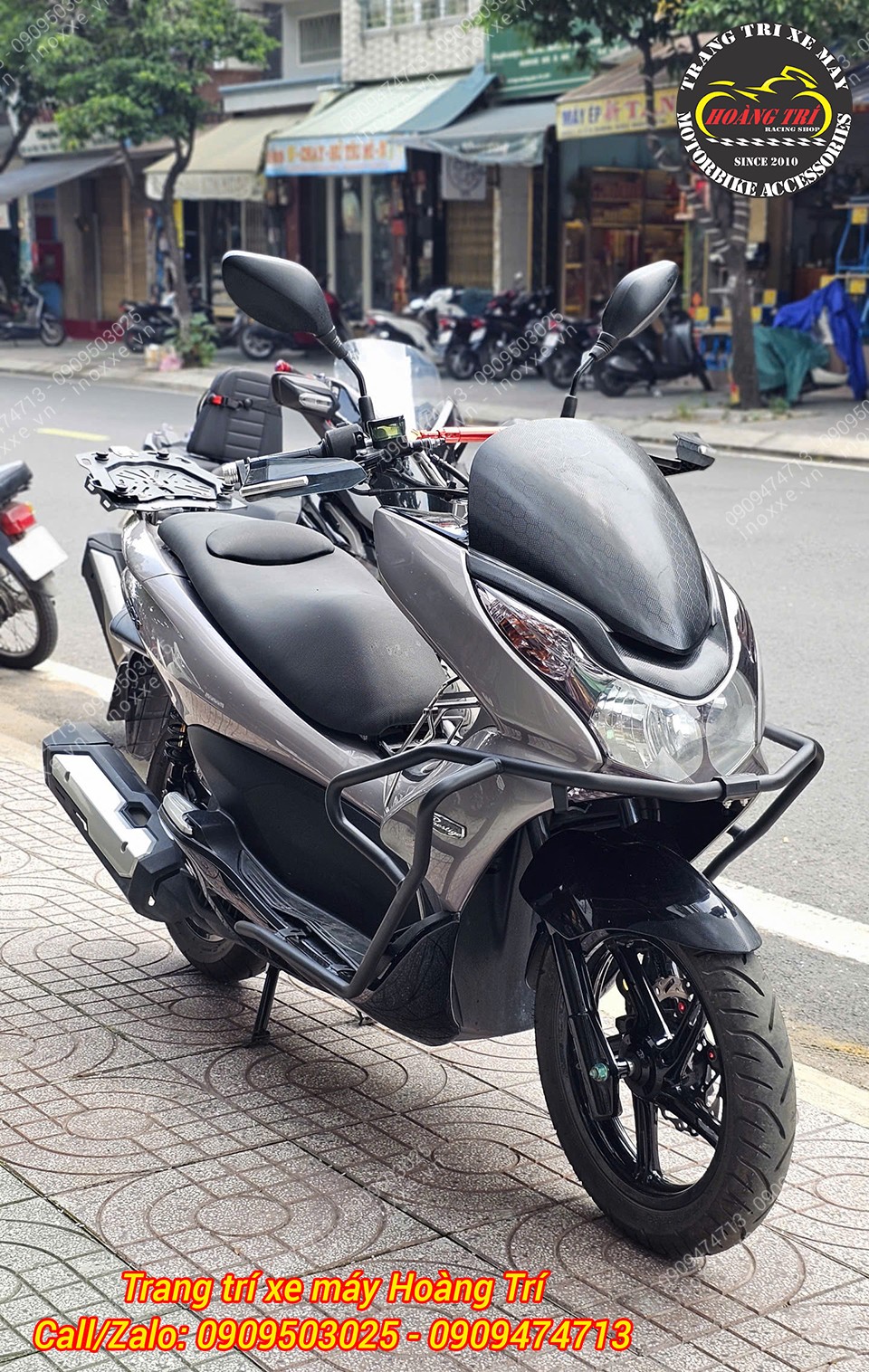 Khung chống đổ HTR độ cho xe PCX 2010 - 2012