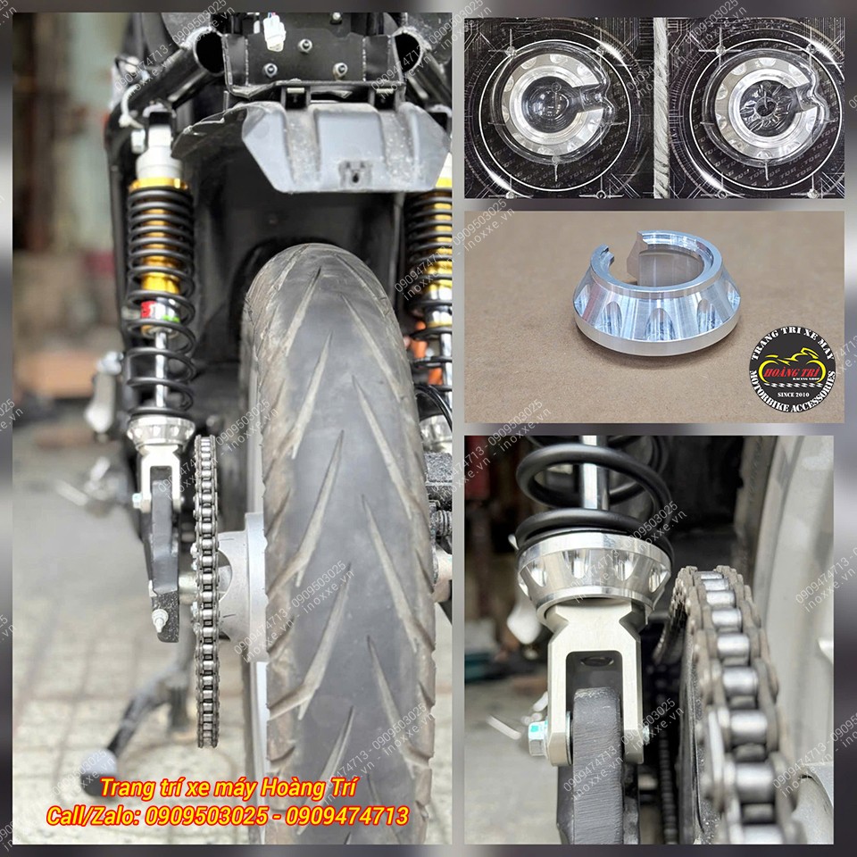 Phuộc sau YSS cho xe máy điện Quantum