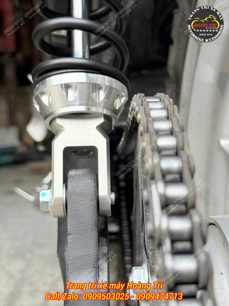 Phuộc sau YSS cho xe máy điện Quantum