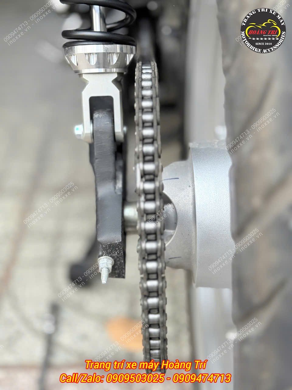 Phuộc sau YSS cho xe máy điện Quantum