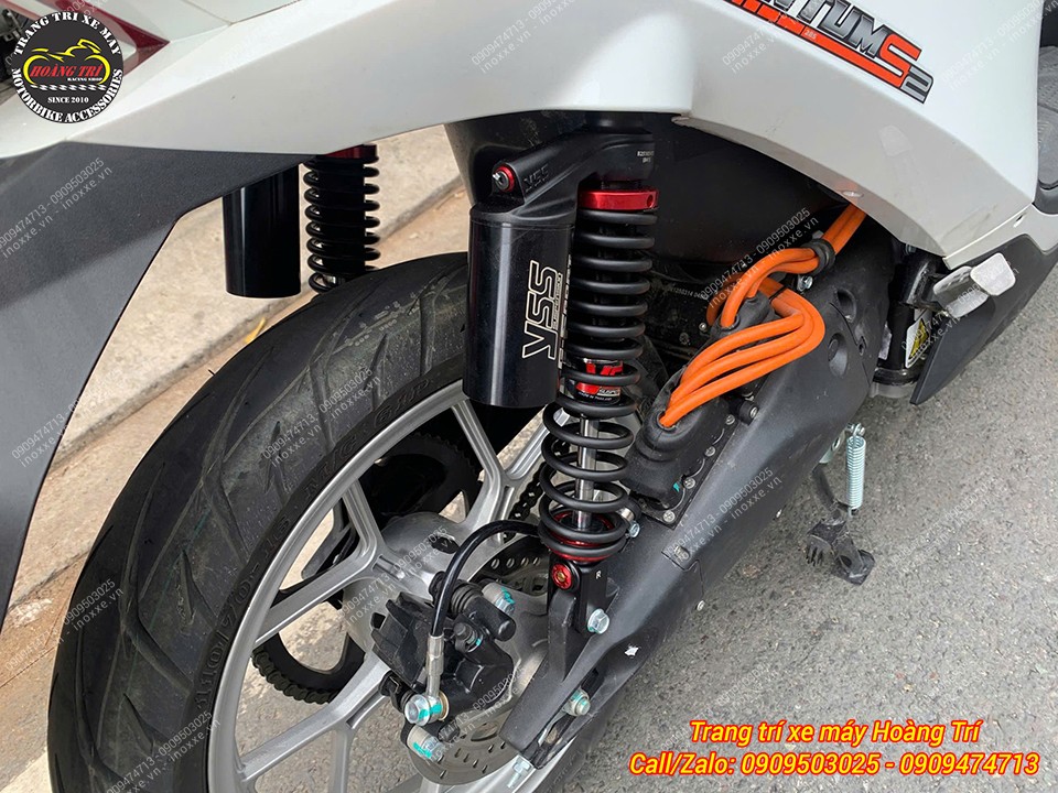 Phuộc sau YSS cho xe máy điện Quantum