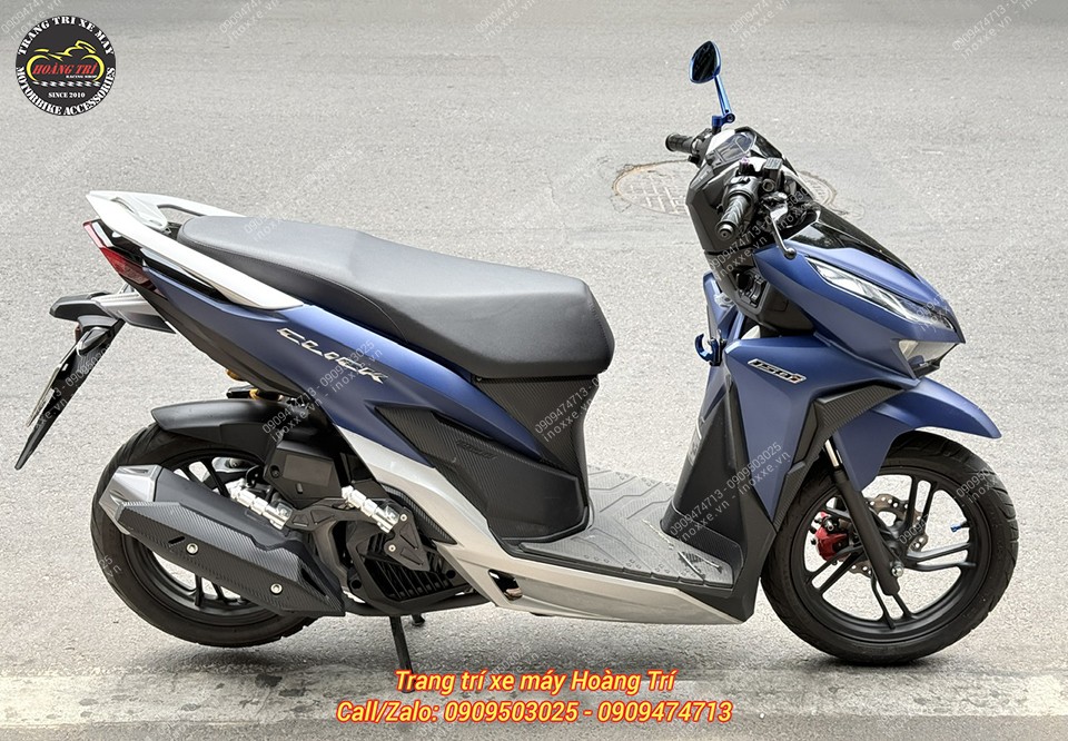 Gác chân phụ HTR nhôm CNC cho xe Vario