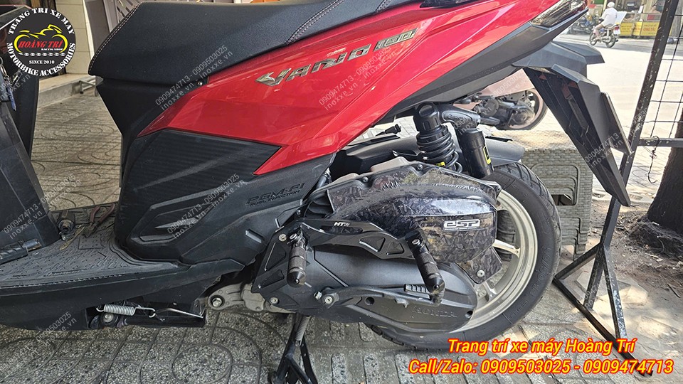 Gác chân phụ HTR nhôm CNC cho xe Vario