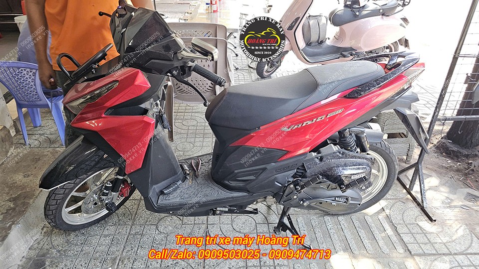 Gác chân phụ HTR nhôm CNC cho xe Vario