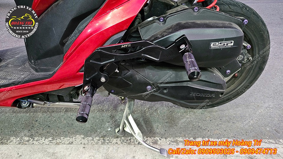Gác chân phụ HTR độ cho xe Vario