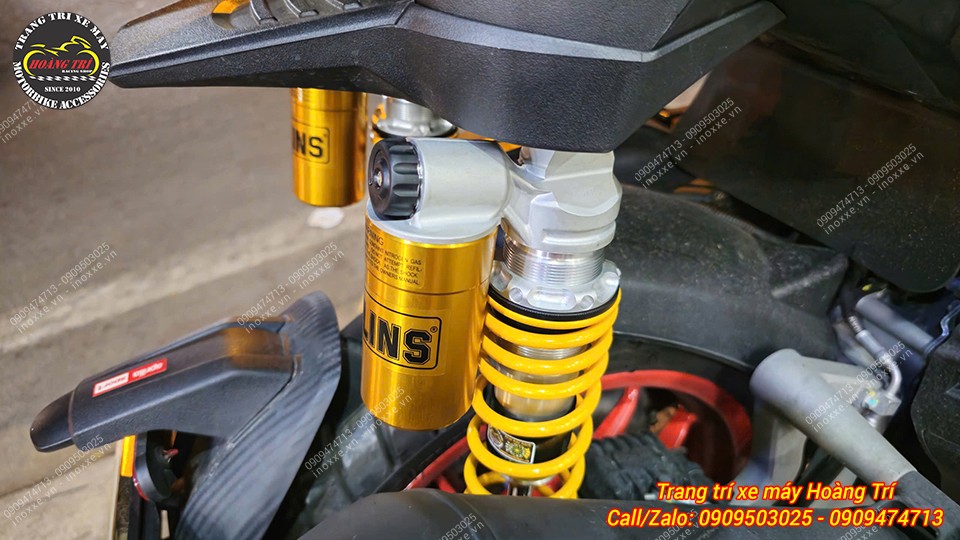 Phuộc Ohlins AP 243 chính hãng lắp cho xe Aprilia SR GT 200