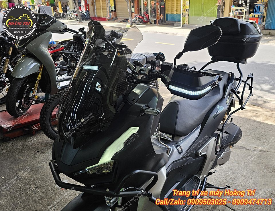 Bảo vệ tay lái MotoWolf chính hãng có đèn xi nhan