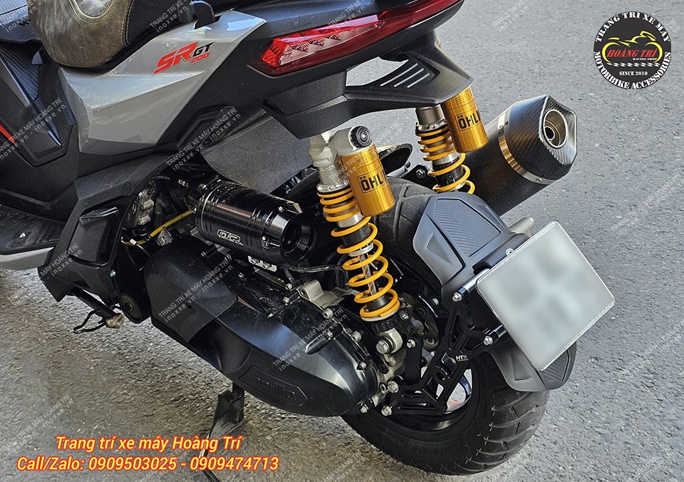 Chắn bùn HTR lắp cho xe Aprilia SR GT 200