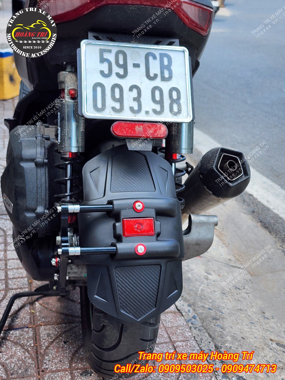 Chắn bùn HTR lắp cho xe Aprilia SR GT 200