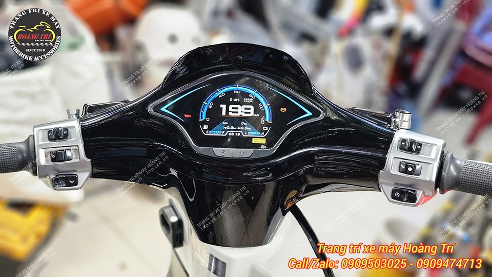 Cụm đồng hồ full LCD 2024 dành cho Vespa Sprint/Primavera