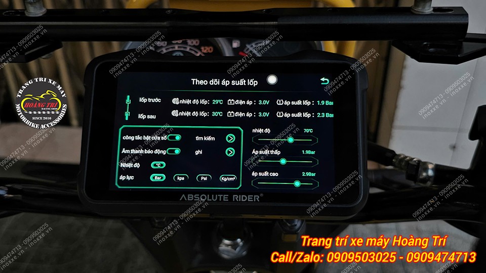 Màn hình Android ABSolute Rider A1 chính hãng
