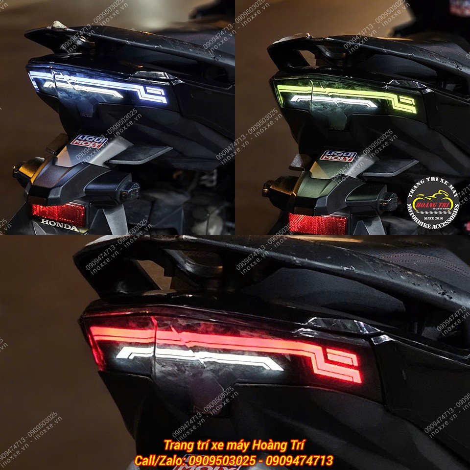 Cụm đèn hậu Audi Shark Power cho xe Vario 125/150 có chỉnh màu