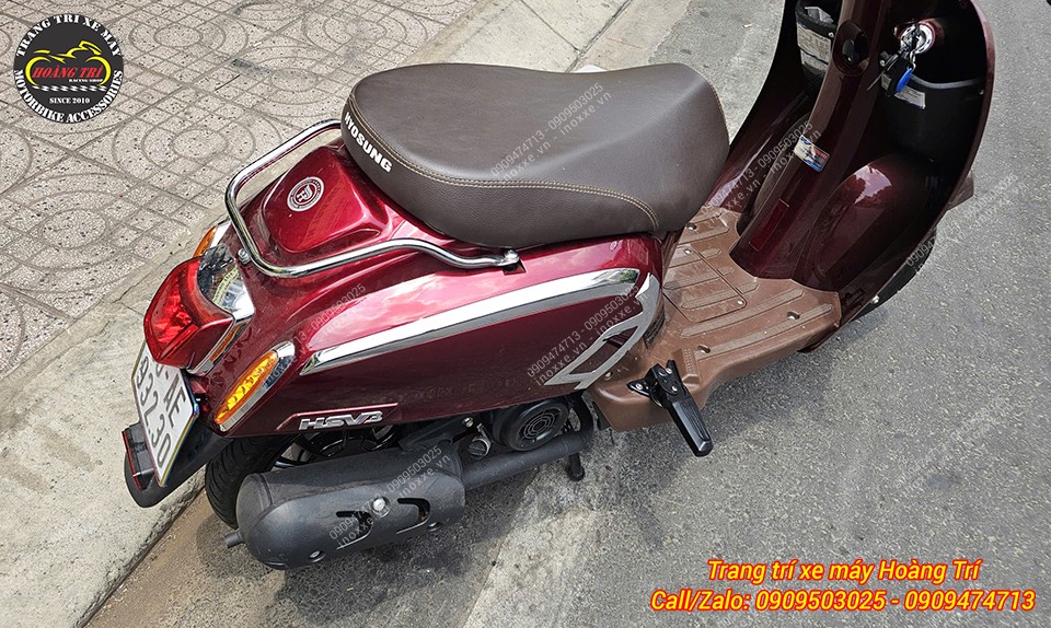 Gác chân sau cho xe Hyosung HSV-3 kiểu Vespa