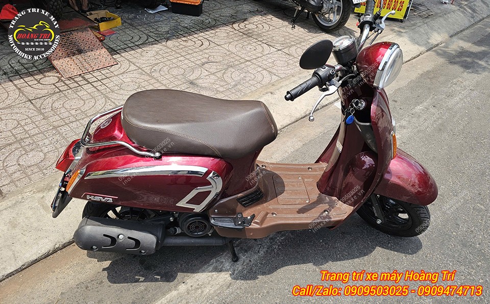 Gác chân sau cho xe Hyosung HSV-3 kiểu Vespa