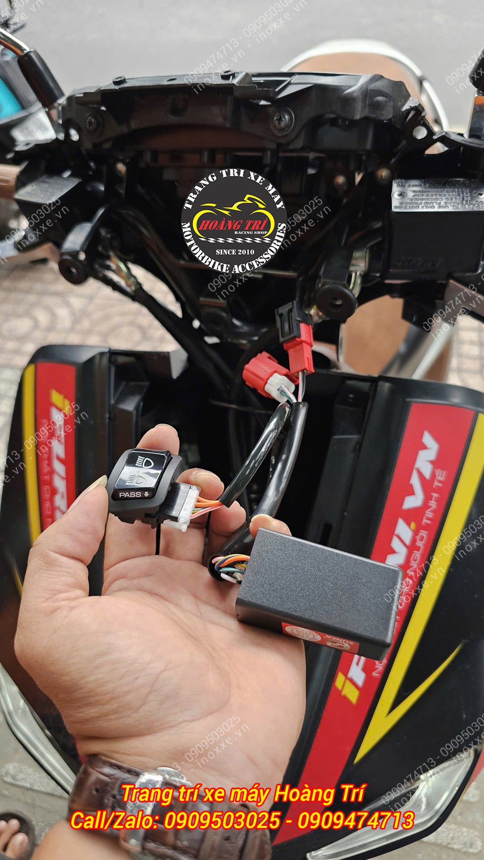 Mạch tắt mở đèn Stylo 160 tích hợp công tắc Passing nhấn giữ 3 giây