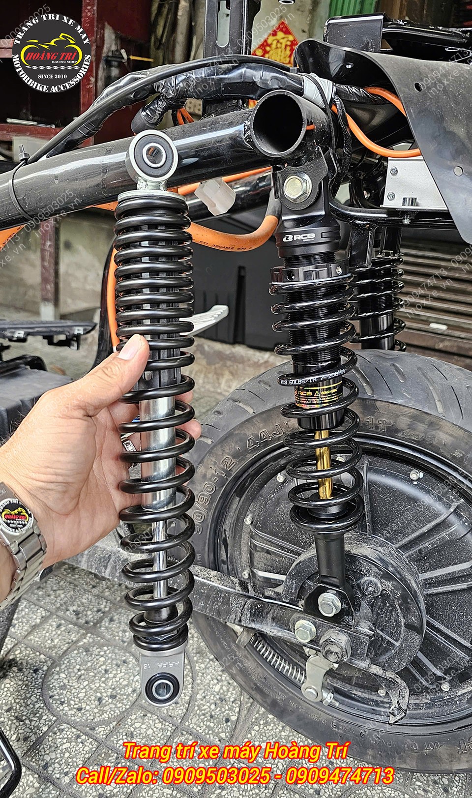 Phuộc sau Racing Boy series C cho xe Vinfast EVO