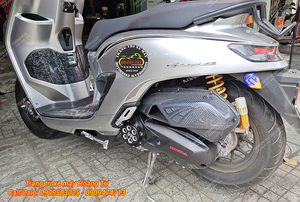 Ốp lốc nồi xoay Nui Racing cho xe Stylo 160/Giorno 125 Thái Lan