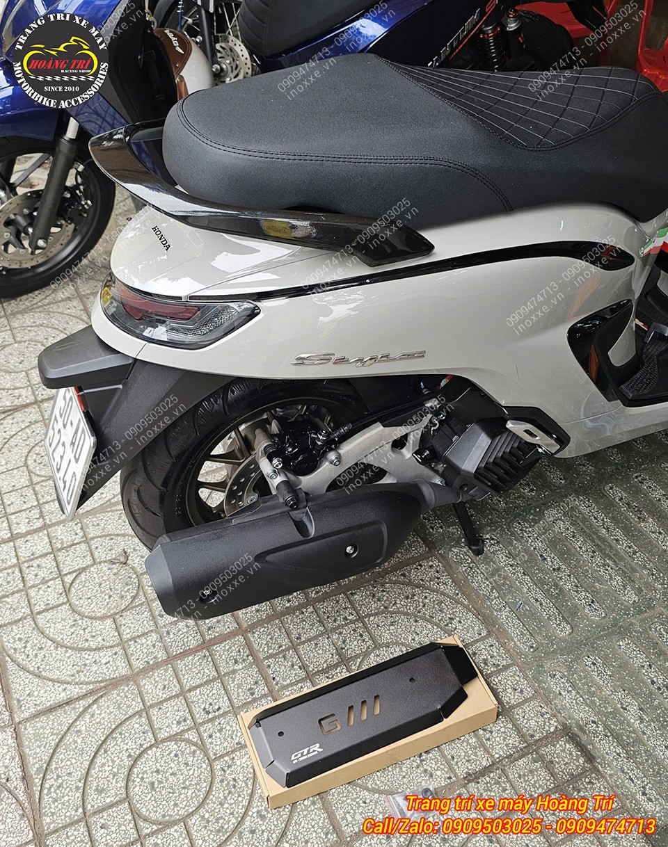 Ốp pô Stylo 160 nhôm CNC kiểu GTR