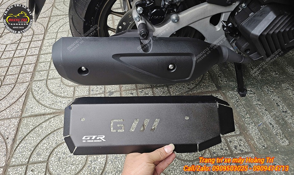 Ốp pô Stylo 160 nhôm CNC kiểu GTR