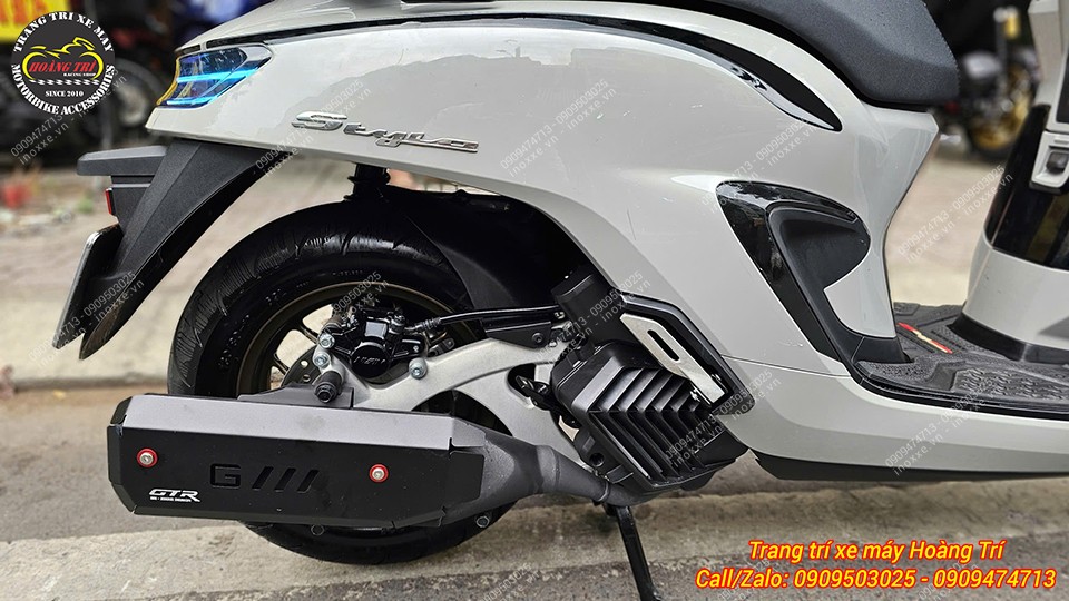 Ốp pô Stylo 160 nhôm CNC kiểu GTR