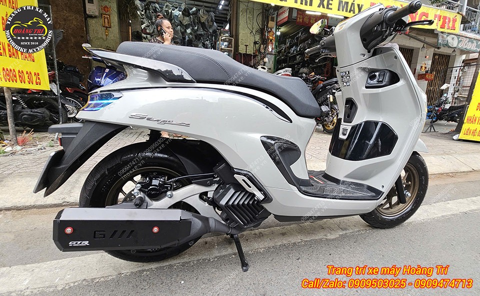 Ốp pô Stylo 160 nhôm CNC kiểu GTR