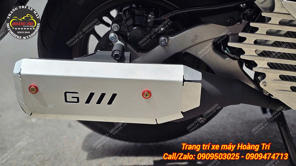 Ốp pô Stylo 160 nhôm CNC kiểu GTR