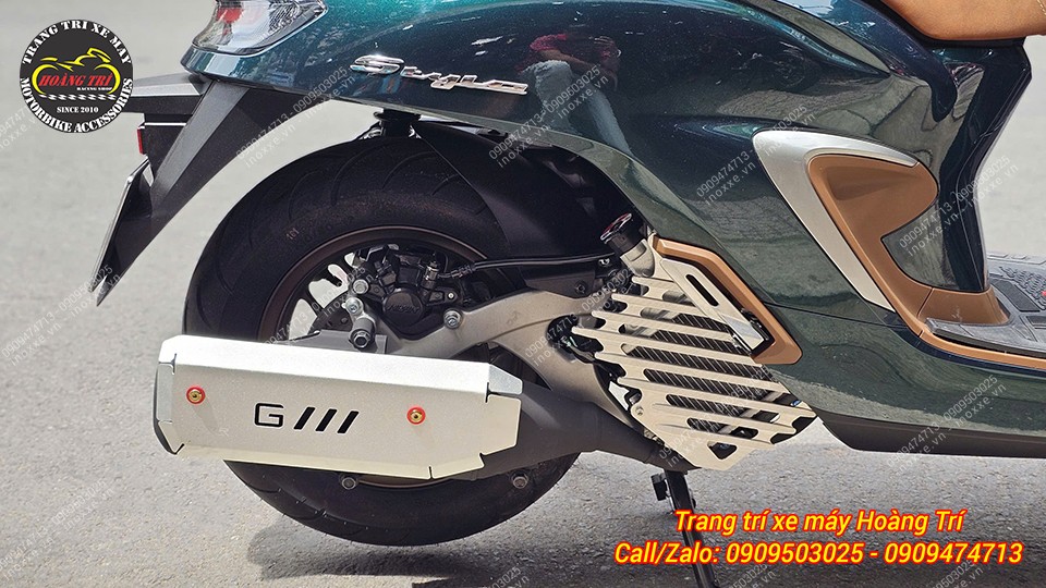 Ốp pô Stylo 160 nhôm CNC kiểu GTR