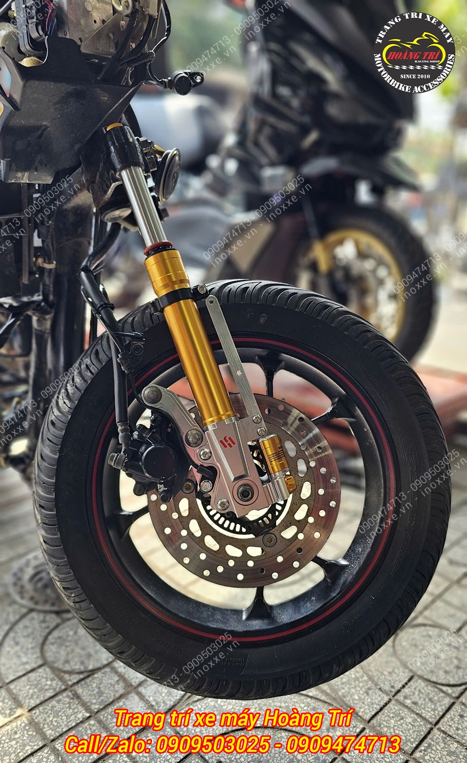 Phuộc trước Kingham Yahama NVX