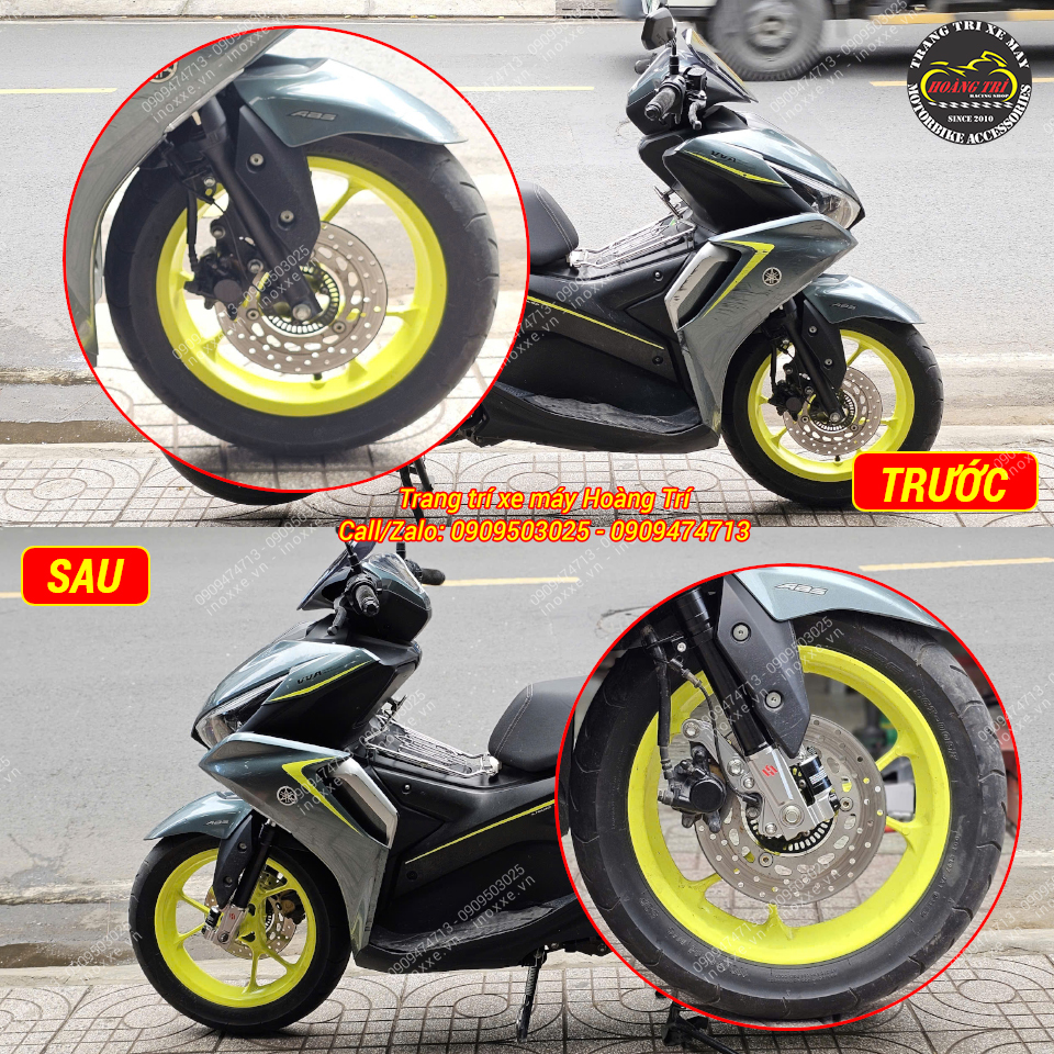 Phuộc trước Kingham Yahama NVX