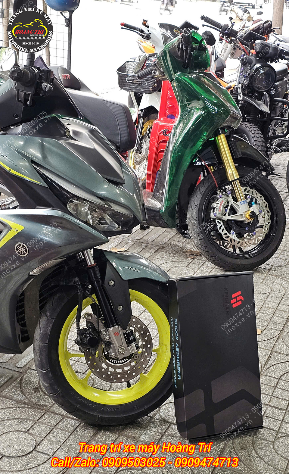 Phuộc trước Kingham Yahama NVX