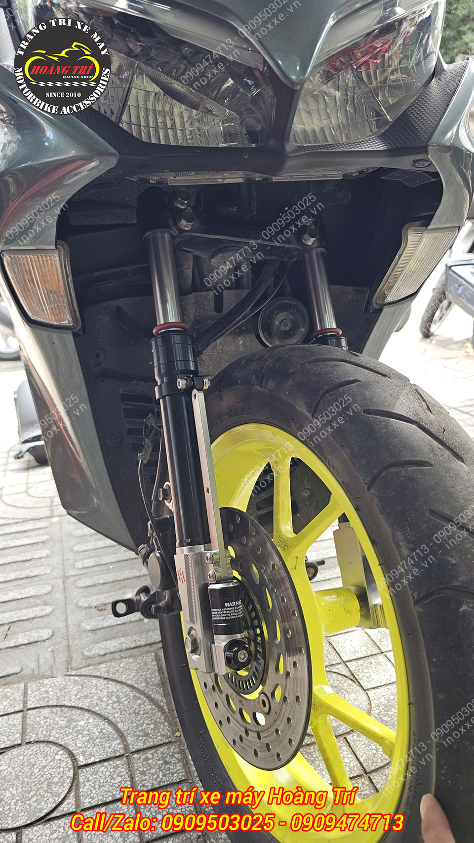 Phuộc trước Kingham Yahama NVX