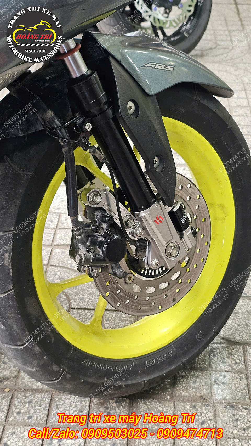 Phuộc trước Kingham Yahama NVX