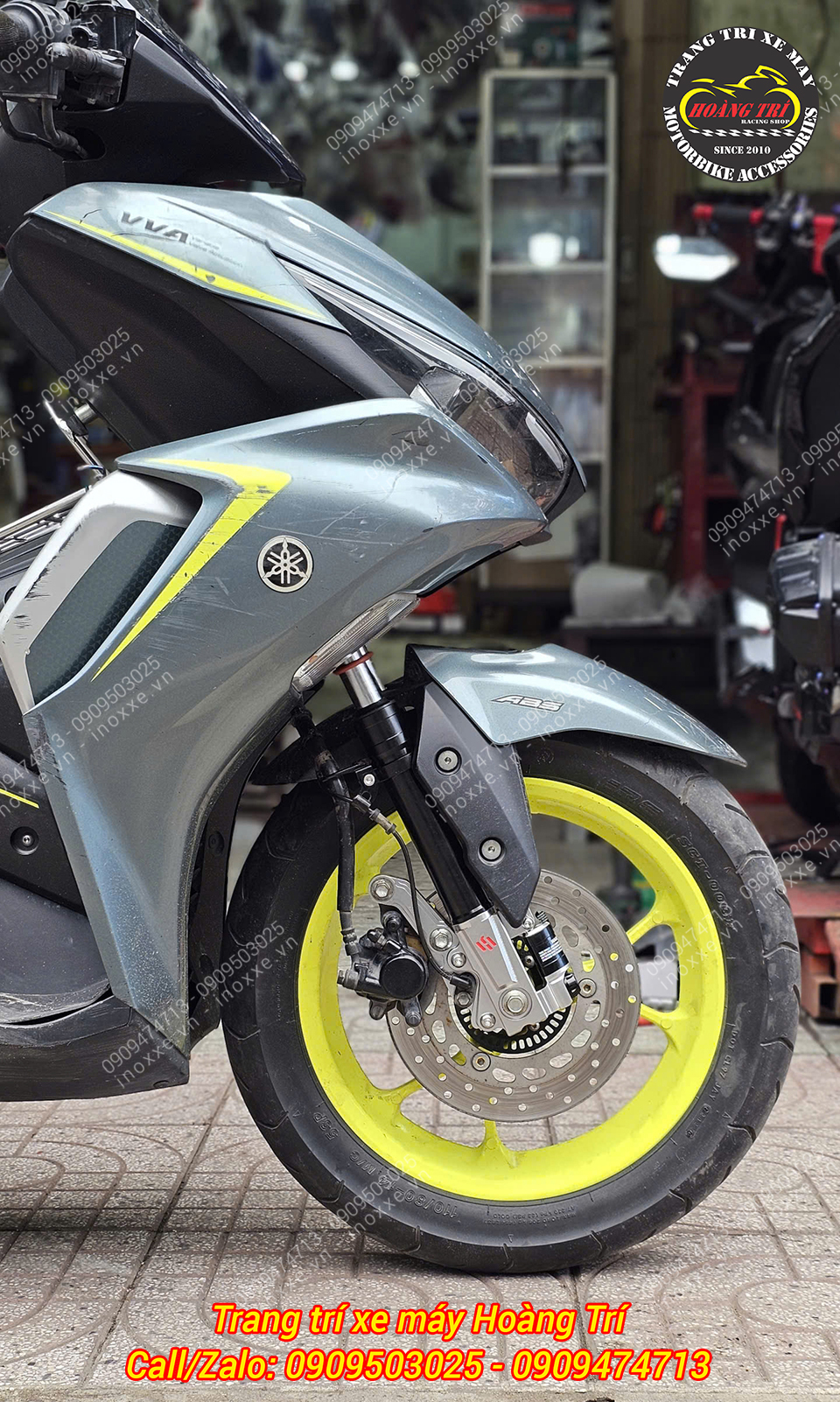 Phuộc trước Kingham Yahama NVX