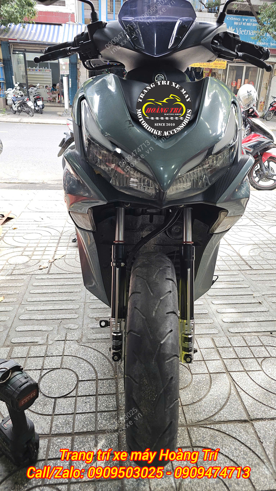 Phuộc trước Kingham Yahama NVX