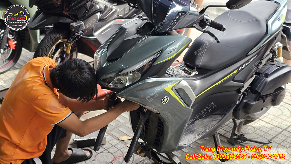 Phuộc trước Kingham Yahama NVX