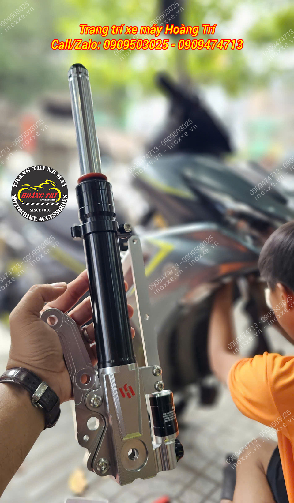 Phuộc trước Kingham Yahama NVX