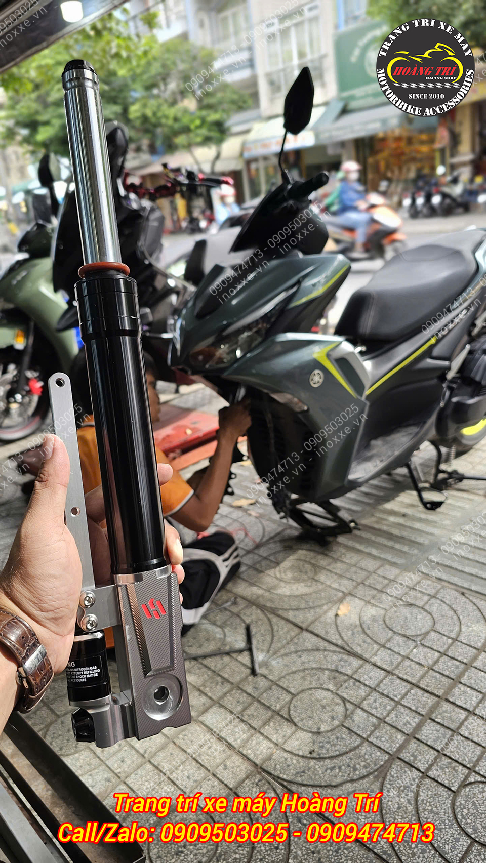 Phuộc trước Kingham Yahama NVX