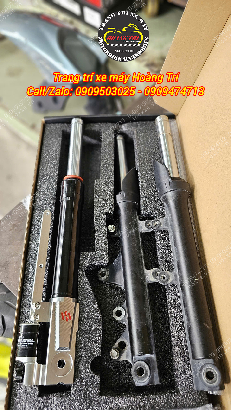 Phuộc trước Kingham Yahama NVX