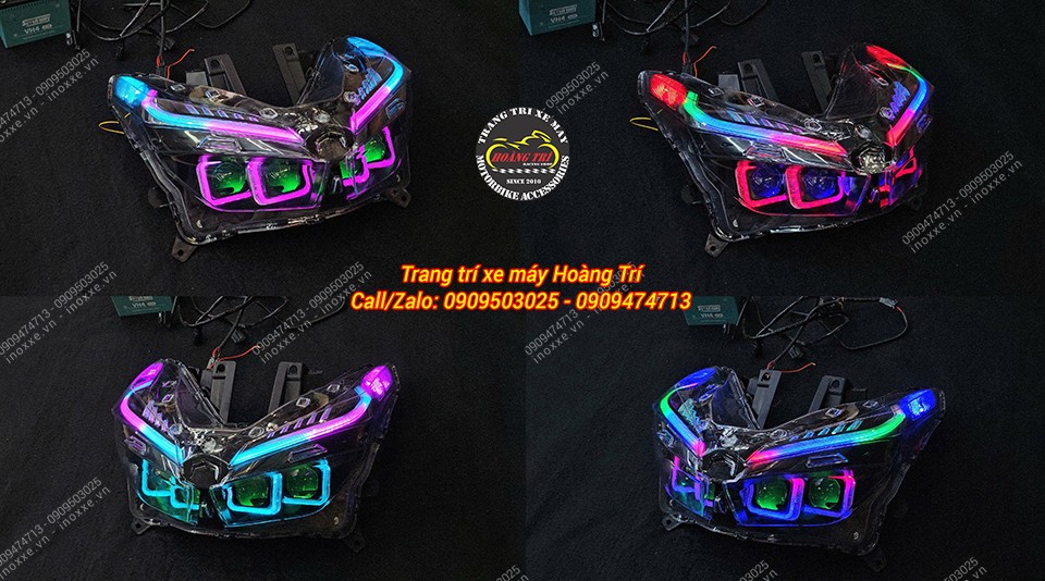 Bộ đèn bi cầu đúc khuôn cho xe Vario 125/150