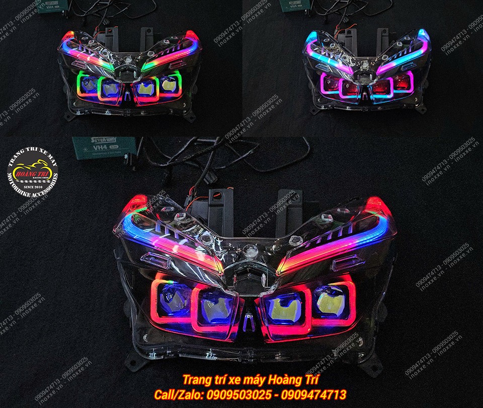 Bộ đèn bi cầu đúc khuôn cho xe Vario 125/150