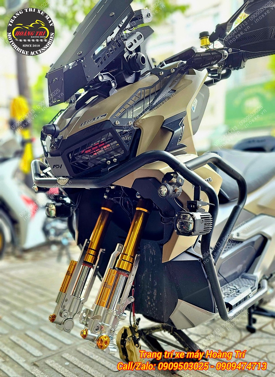 Phuộc độ cho xe ADV 150/ADV 160 - Phuộc Upside Down KingHam