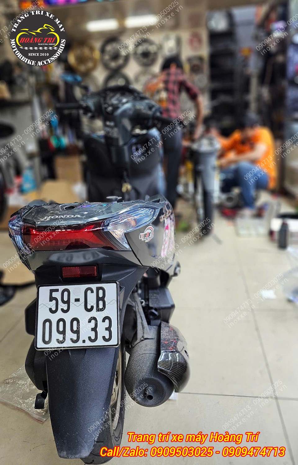 Dán decal đổi màu xe Lead