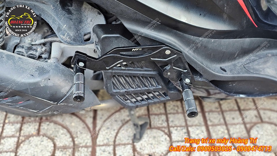 Gác chân phụ HTR độ cho xe Piaggio Medley